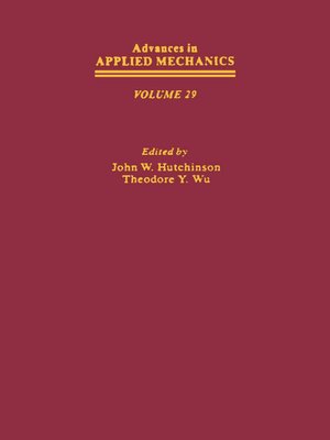 cover image of Advances in Applied Mechanics
